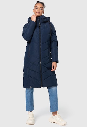 Manteau d’hiver 'Sahnekatzii XIV' NAVAHOO en bleu : devant