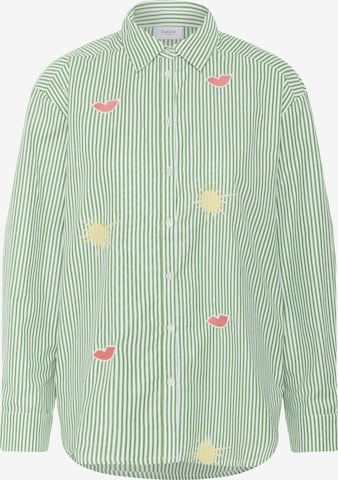 SAINT TROPEZ Bluse 'Zytta' in Grün: Vorderseite