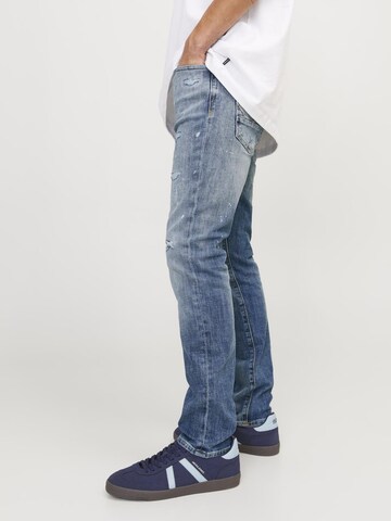 JACK & JONES Slimfit Jeansy 'JJIGlenn JJBlair' w kolorze niebieski