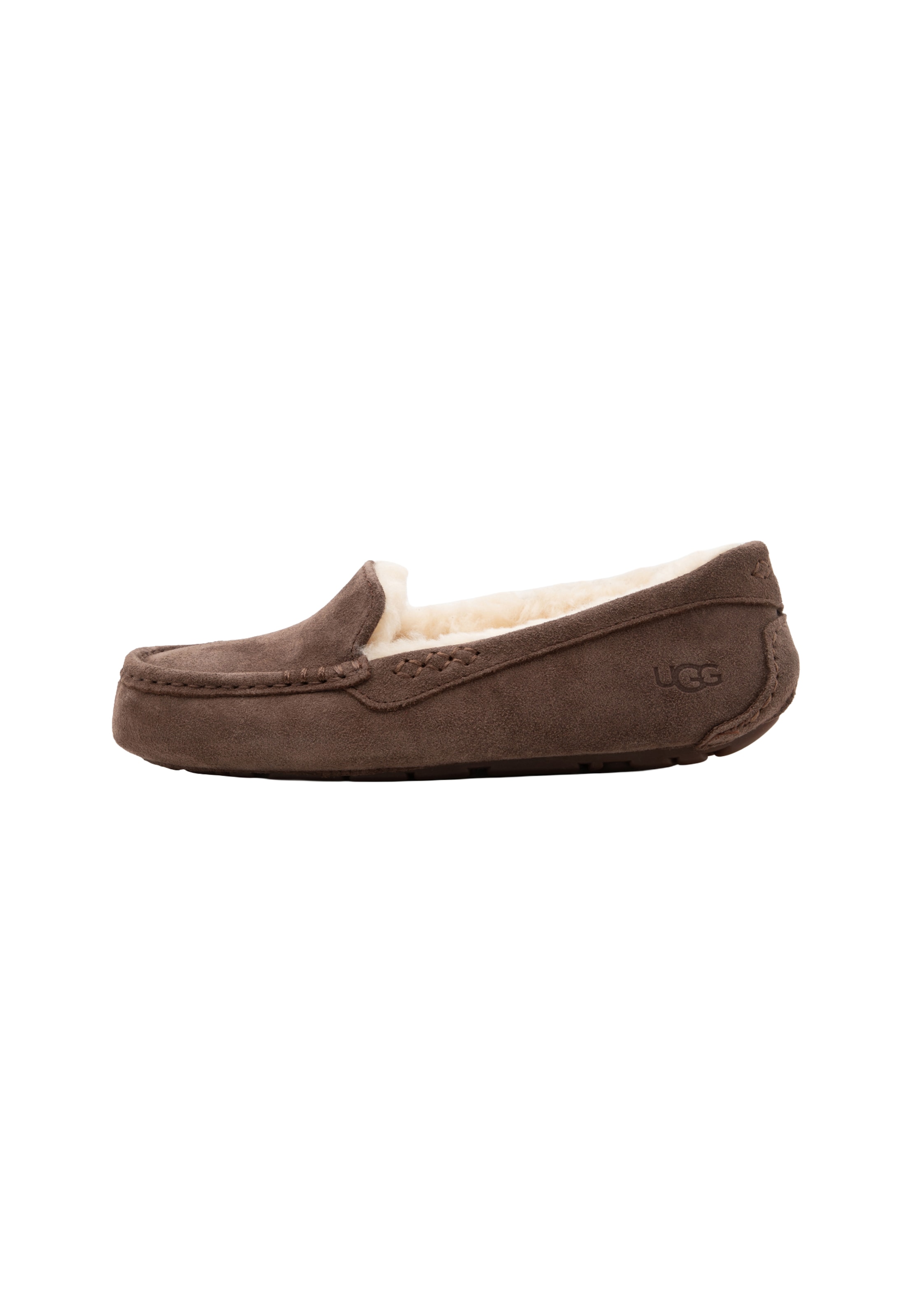 UGG - Mocasines 'ANSLEY' en marrón: frente
