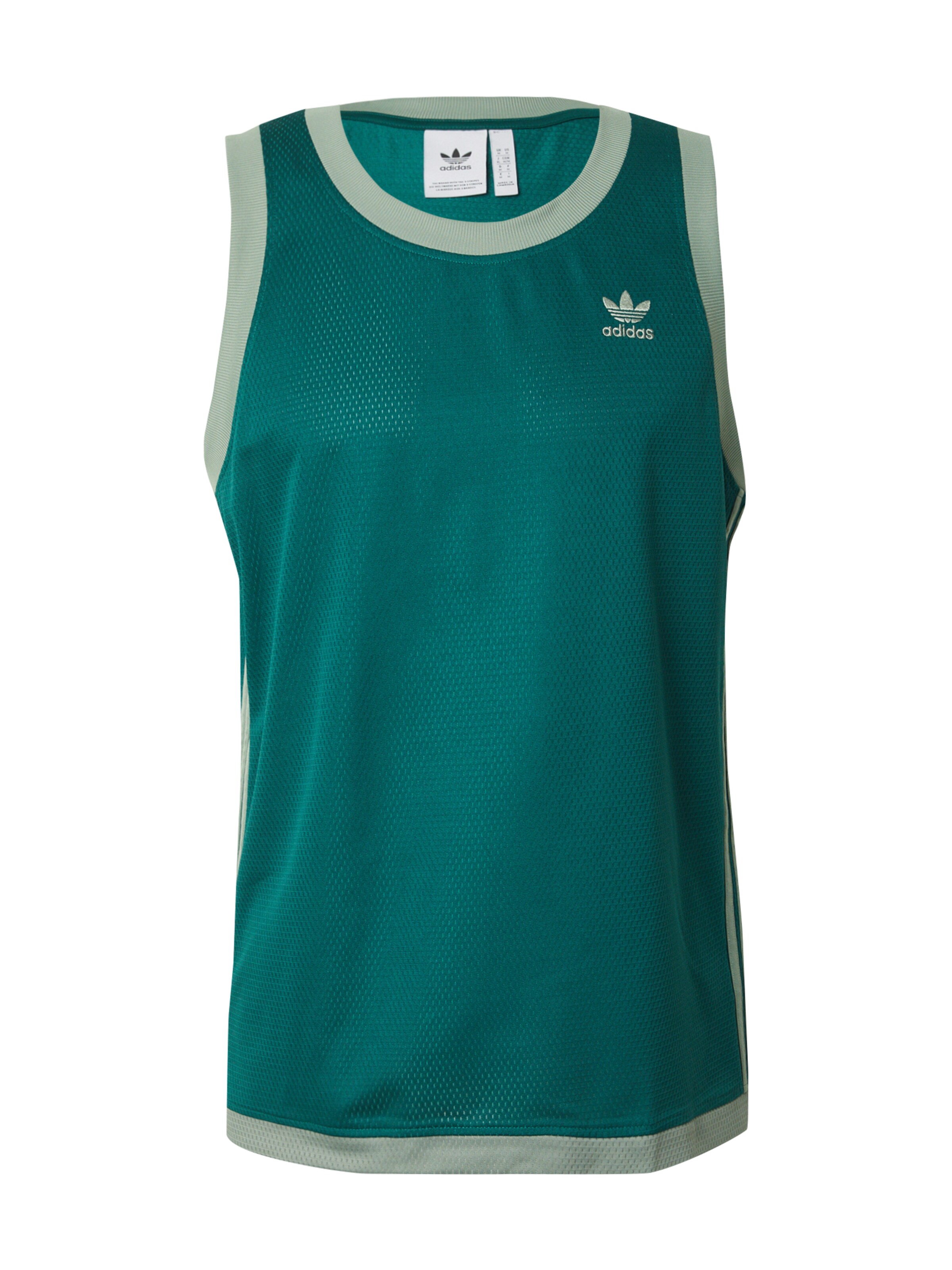 Tricou 'Adicolor' de la ADIDAS ORIGINALS pe verde: față