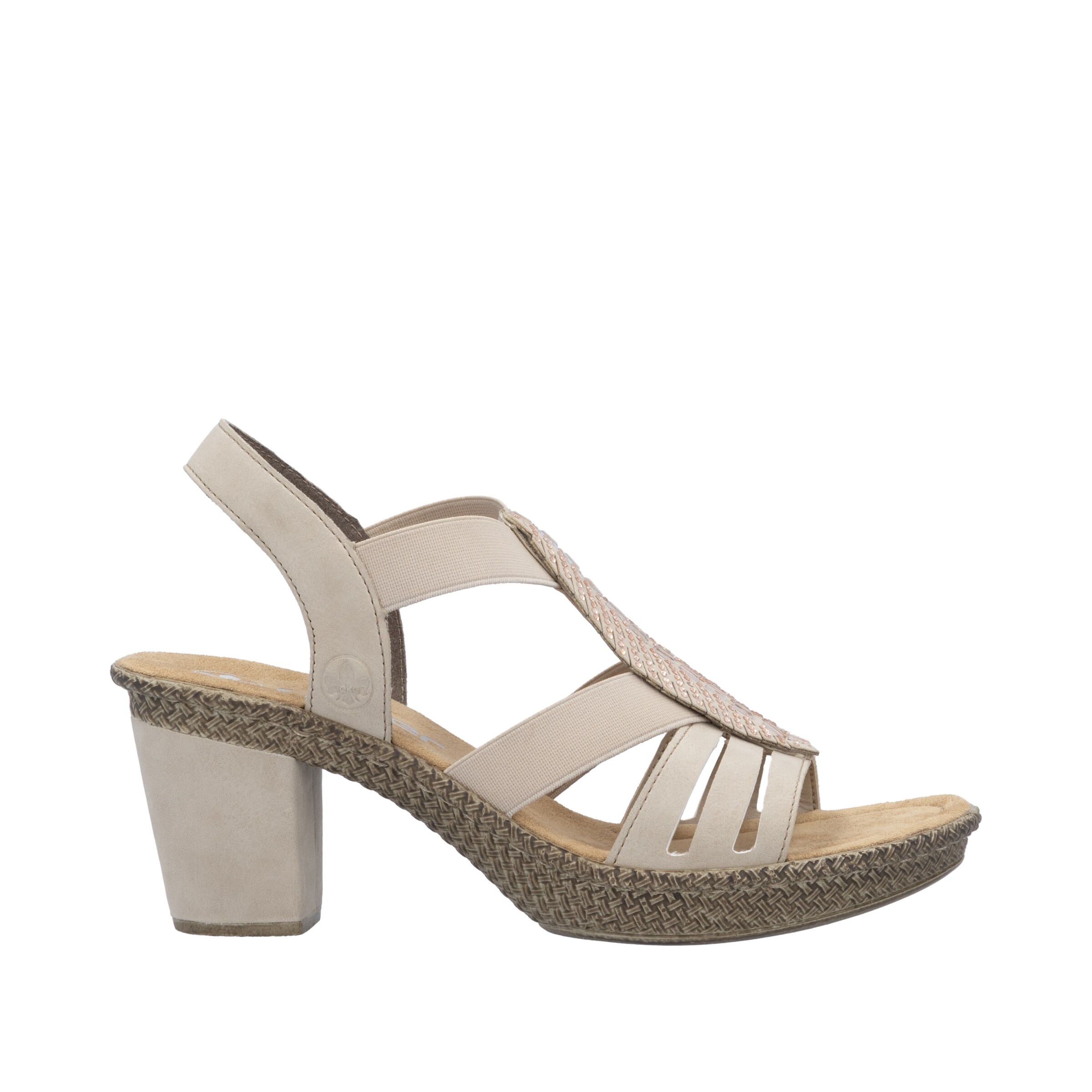 Rieker Strap Sandals in Beige