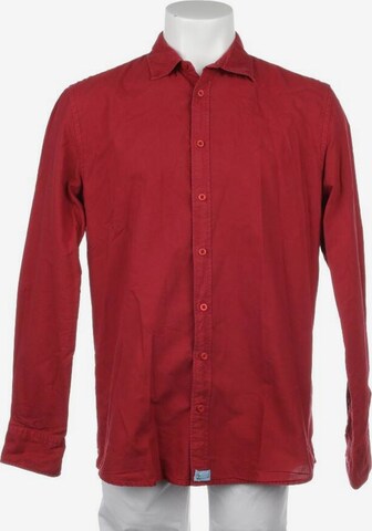 HECHTER PARIS Button Up Shirt in L in Red: front