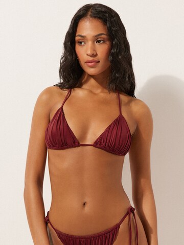 CALZEDONIA Triangle Bikini Top in Red