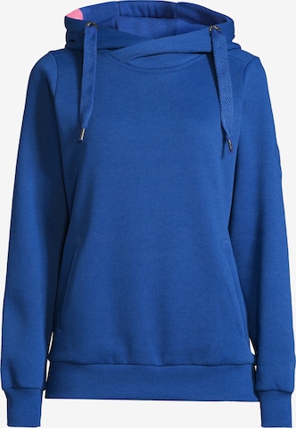 salzhaut Hoodie 'Sünn' in Blau: Vorderseite