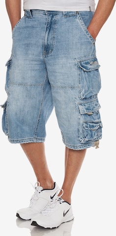 JET LAG Regular Cargojeans in Blau: Vorderseite