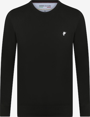 DENIM CULTURE Sweater 'Mathevv' in Black: front