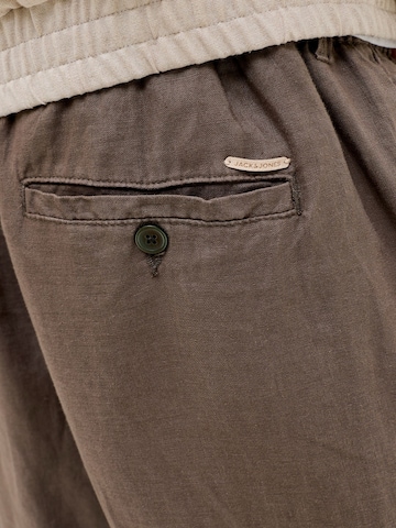 JACK & JONES Loose fit Chino trousers 'JJKarl Lawrence' in Brown