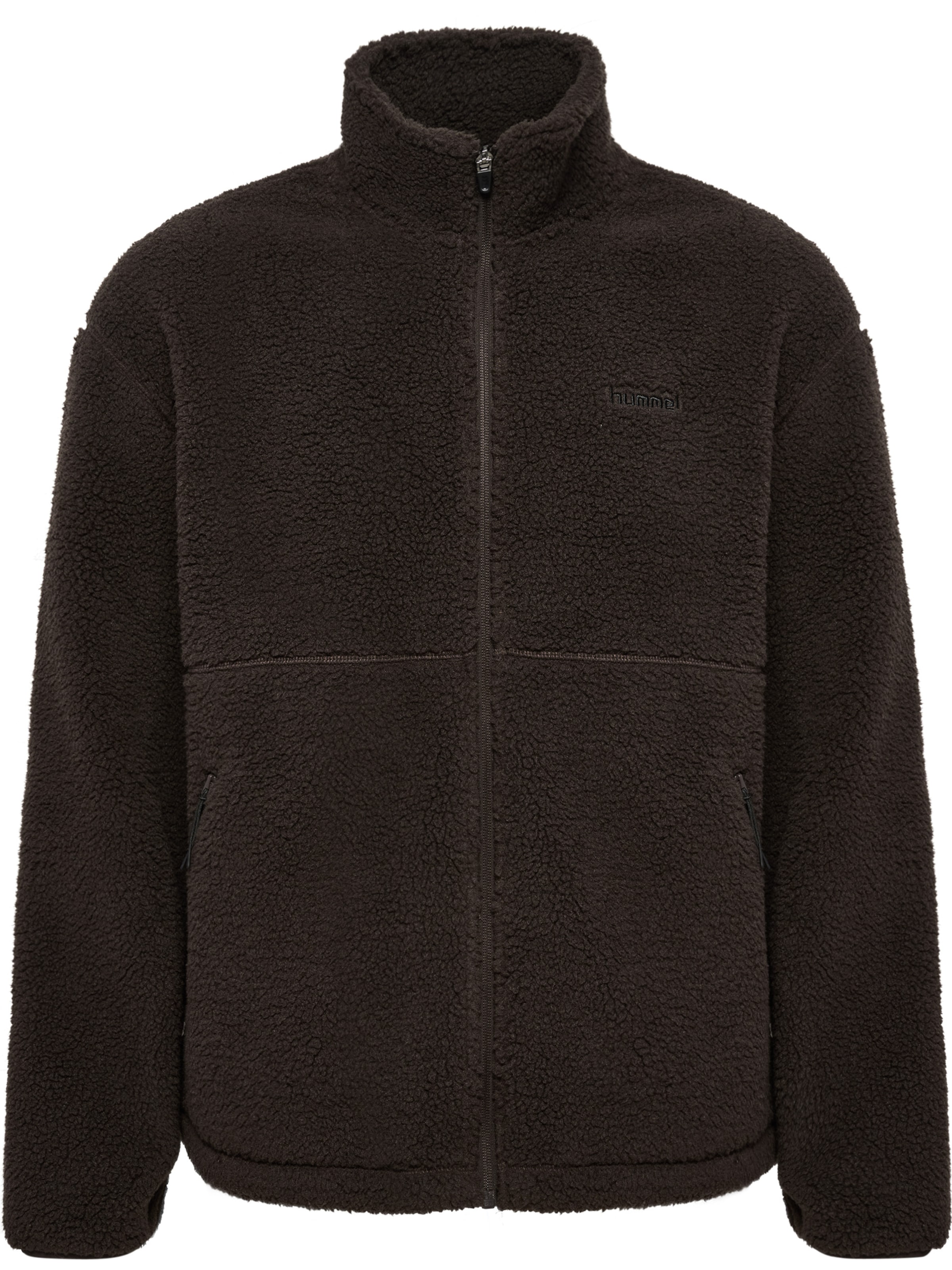 Hummel Funktionele fleece-jas in Bruin: voorkant