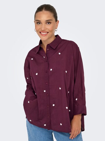 Chemisier 'ONLNEW LINA GRACE' ONLY en rouge
