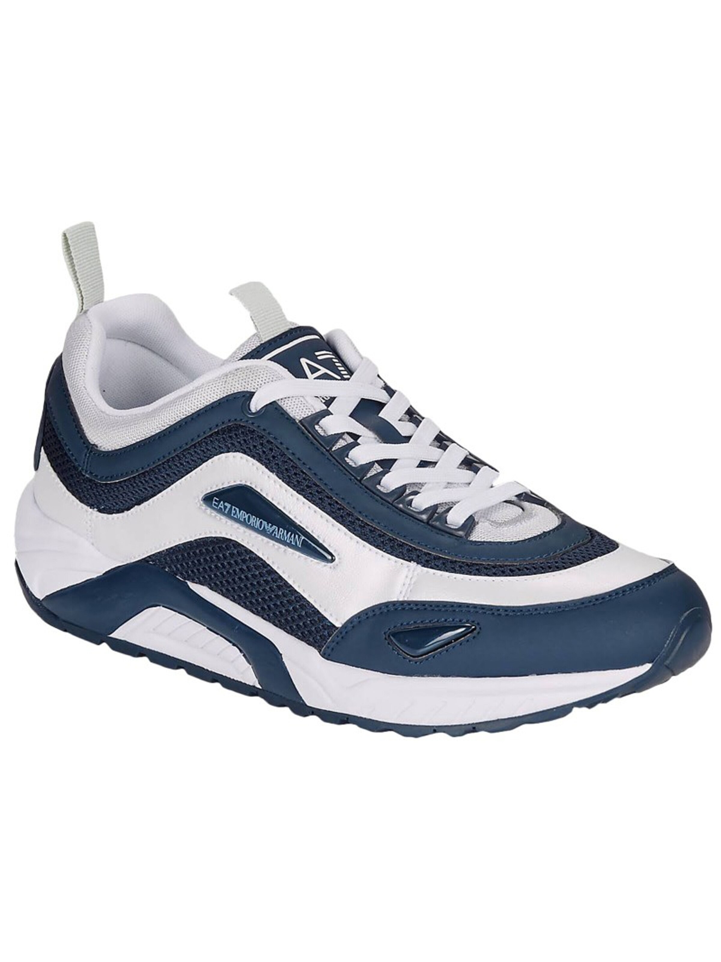 EA7 Emporio Armani - Calzado deportivo con cordones en azul