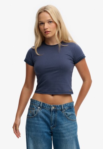 T-shirt 'Athletic Essentials' Superdry & Co en bleu : devant