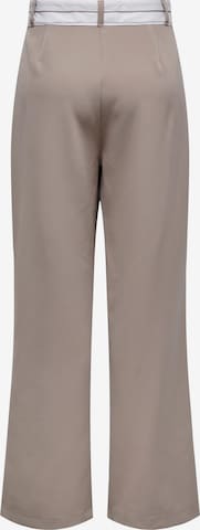 ONLY Loose fit Pleat-Front Pants 'MALIKA' in Grey