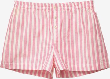 Pull&Bear Wide Leg Housut värissä vaaleanpunainen: etupuoli