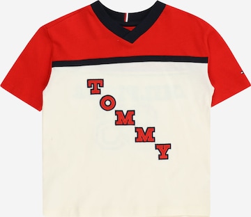 TOMMY HILFIGER - Camisola 'Varsity' em vermelho: frente