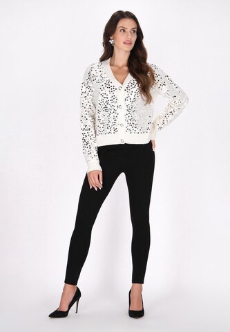 faina Knit cardigan in White