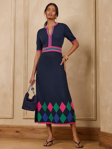 Abito in maglia di love & roses in blu
