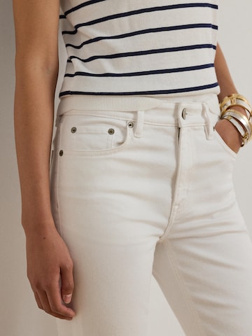 Coupe slim Jean Lauren Ralph Lauren en blanc