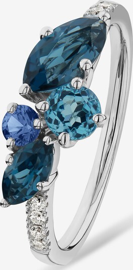 CHRIST Ring in 50 in saphir / silber, Produktansicht
