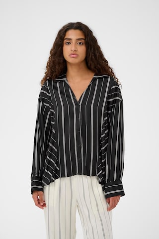 Chemisier 'SLMarcela' SOAKED IN LUXURY en noir : devant