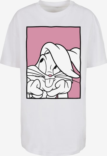 F4NT4STIC T-shirt ' Looney Tunes Bugs Bunny Adore' en jaune clair / rose ancienne / noir / blanc, Vue avec produit