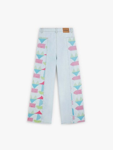 Scalpers Regular Culotte Embside Denim Pant ' ' in Blau