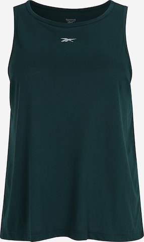 ReebokTehnička sportska majica - zelena boja: prednji dio