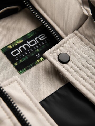 Ombre Winterjas in Beige