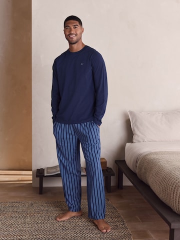 Next - Pijama comprido em azul: frente