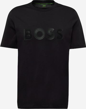 BOSS Green Shirt in Zwart: voorkant