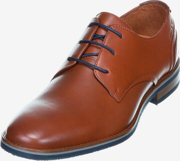 VANLIER Lace-Up Shoes in Brown: front