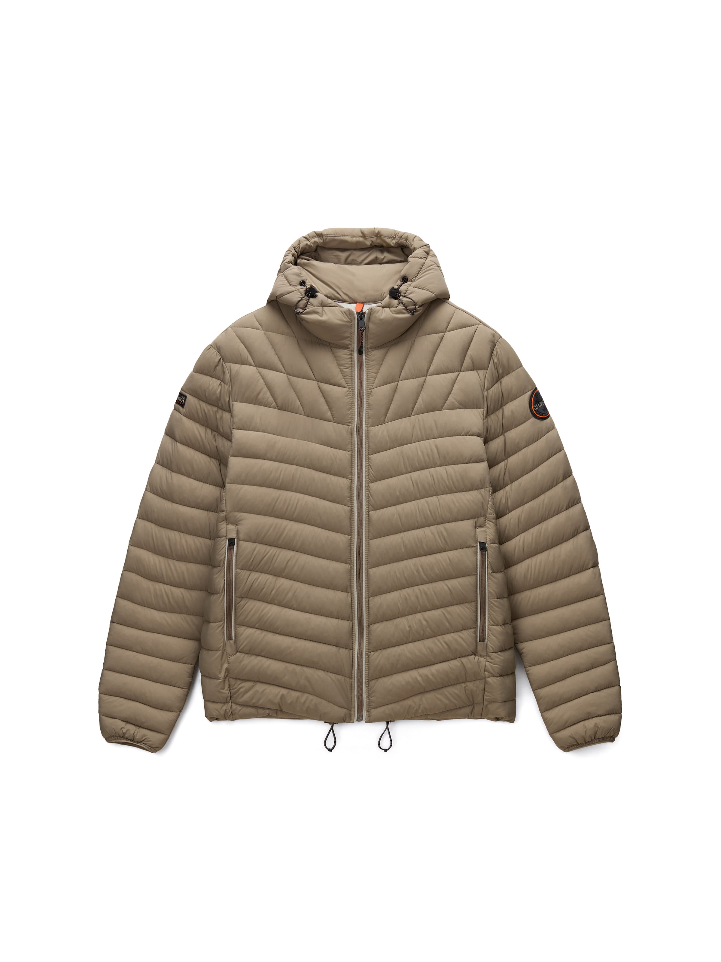 NAPAPIJRI Φθινοπωρινό και ανοιξιάτικο μπουφάν 'A-Lapaz' σε μπεζ: μπροστά