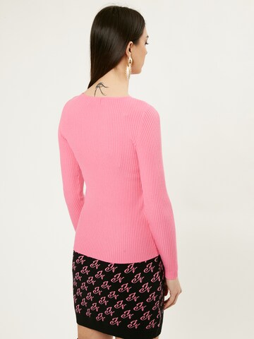 Influencer Pullover i pink