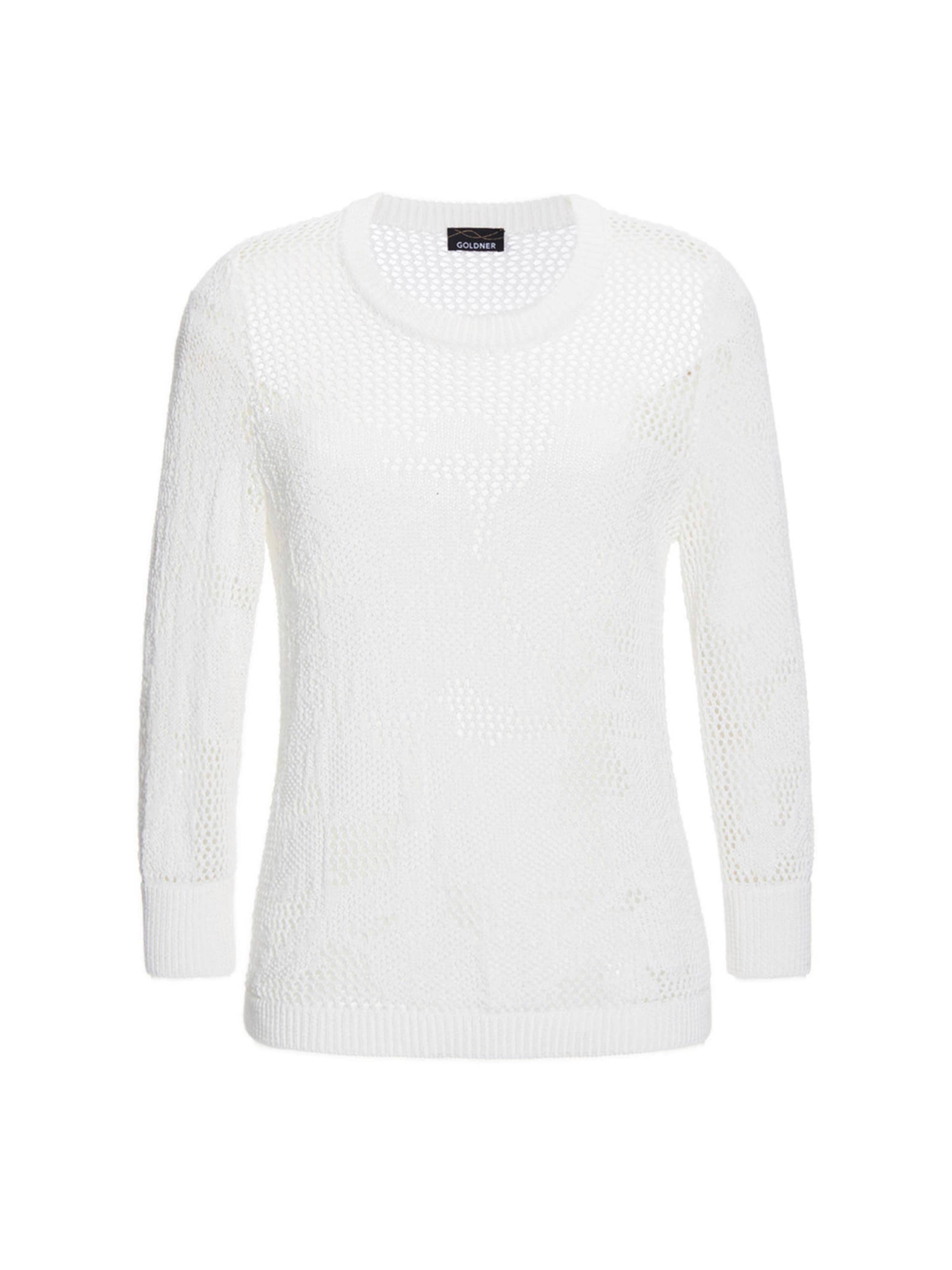 Pull-over Goldner en blanc : devant