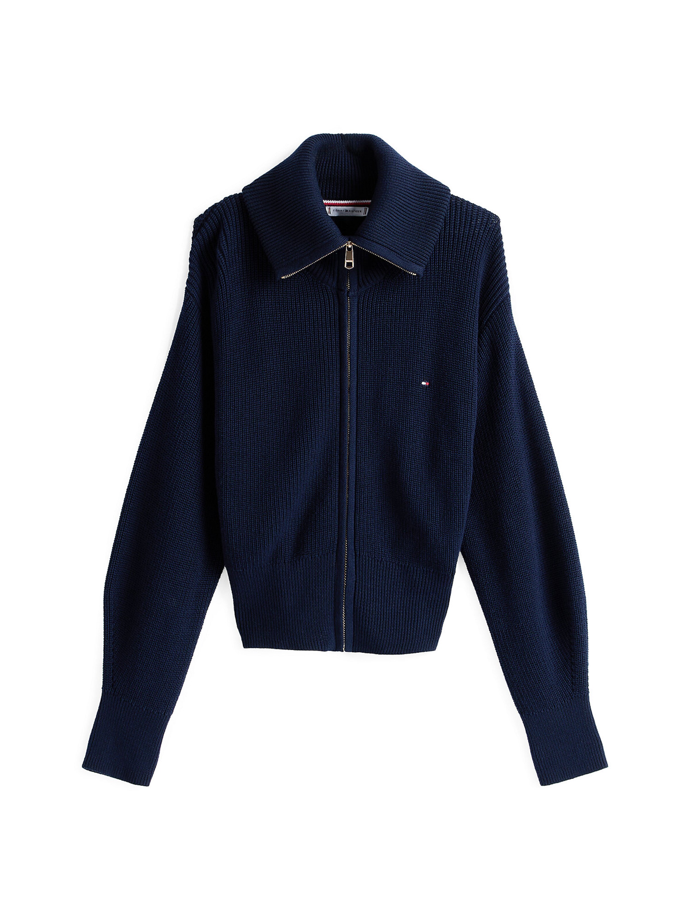 TOMMY HILFIGER Strickjacke in Blau: Vorderseite