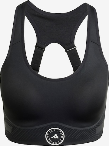 ADIDAS BY STELLA MCCARTNEY Bustier Urheilurintaliivit 'TruePace' värissä musta: etupuoli