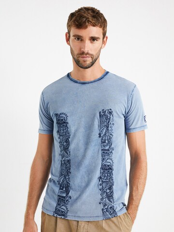 T-Shirt 'BOONE' Desigual en bleu : devant