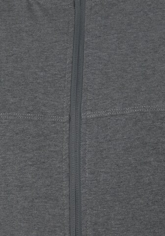 VIVANCE Athletic Zip-Up Hoodie in Grey