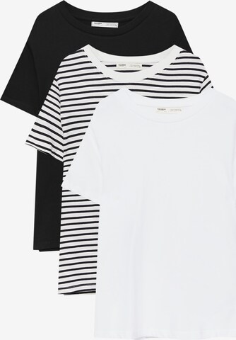 Pull&Bear Shirt in Zwart: voorkant