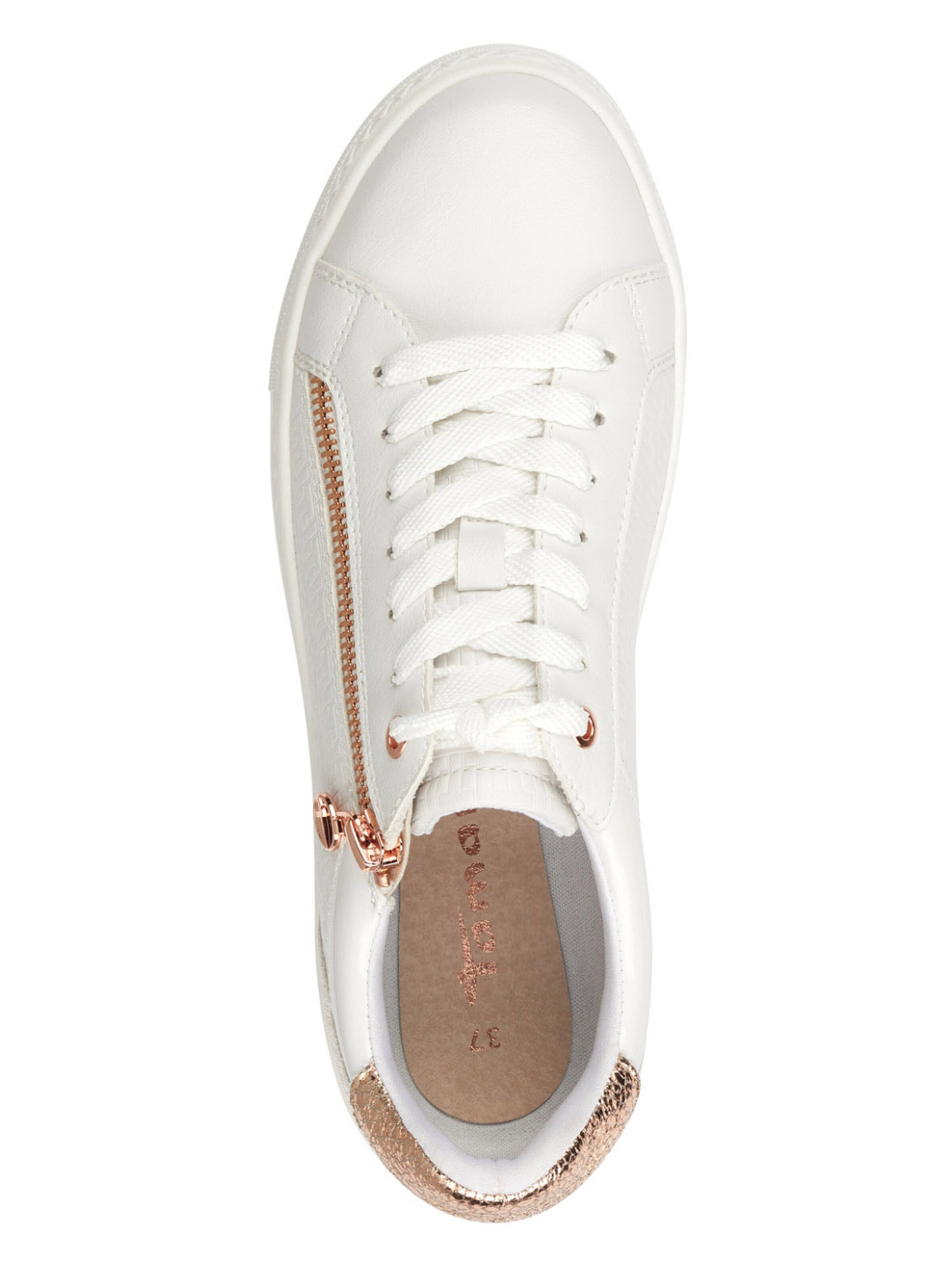 Tamaris Σνίκερ χαμηλό σε λευκό