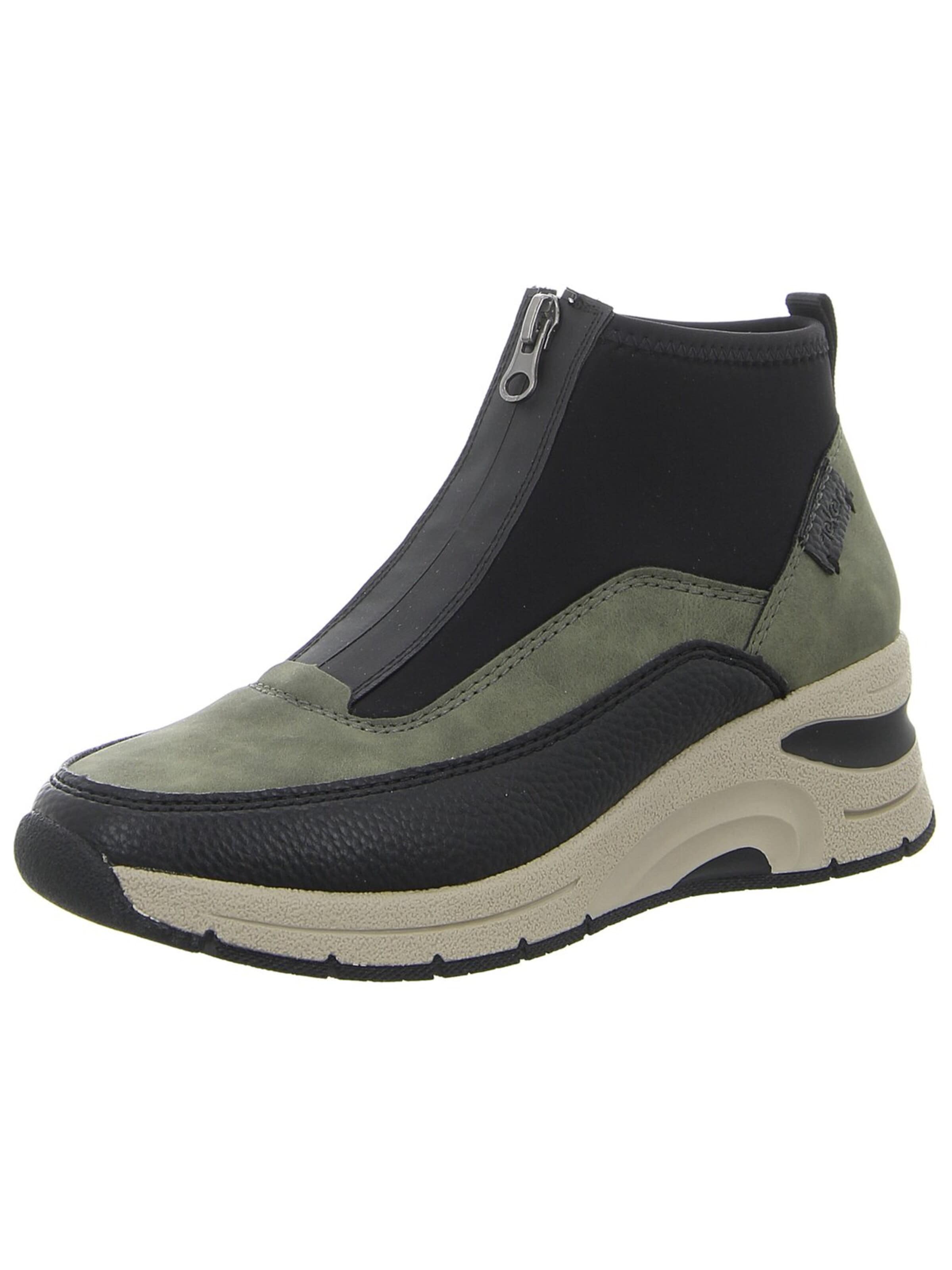 Rieker Boots 'Stiefel Damen N9362-54 Leder-Mix in schwarz'‌‌‌‌‌‌‌‌‌‌ in Schwarz: Vorderseite