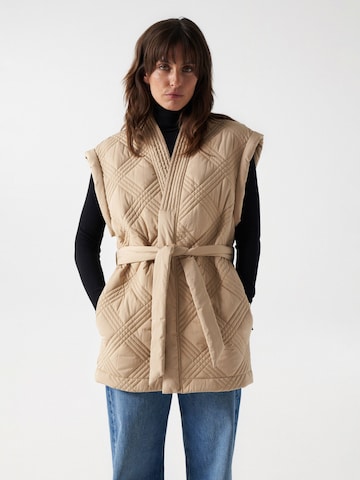 Salsa Jeans Weste in Beige: Vorderseite