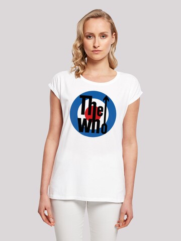 T-shirt 'The Who Target' F4NT4STIC en blanc : devant