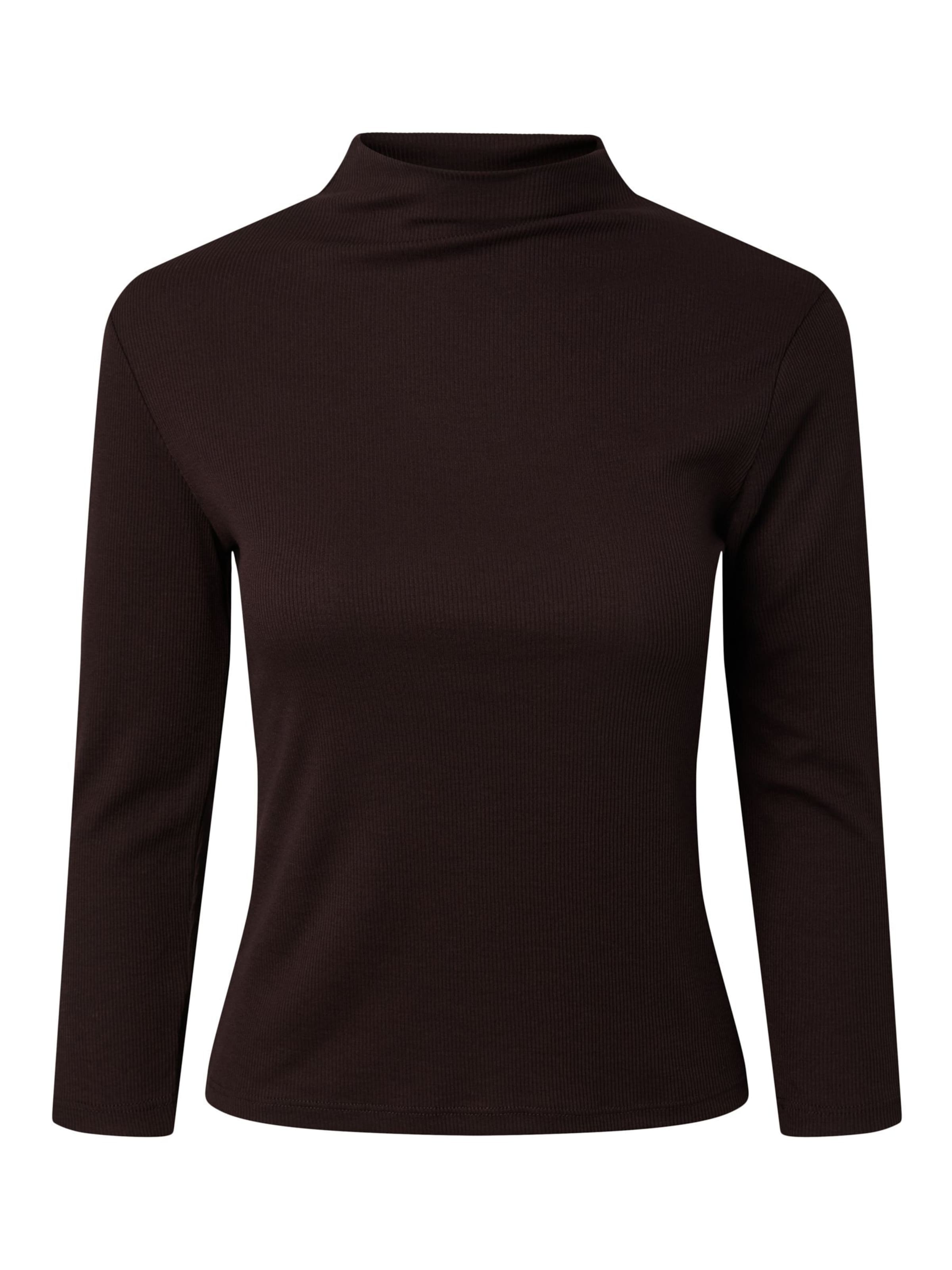 T-shirt 'ALLY ' PIECES en marron : devant