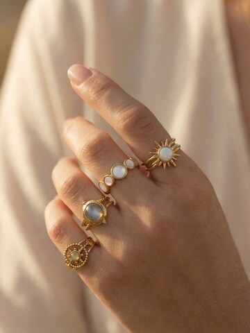 Nemomatheo Ring 'Aurora Calma' in Gold: front