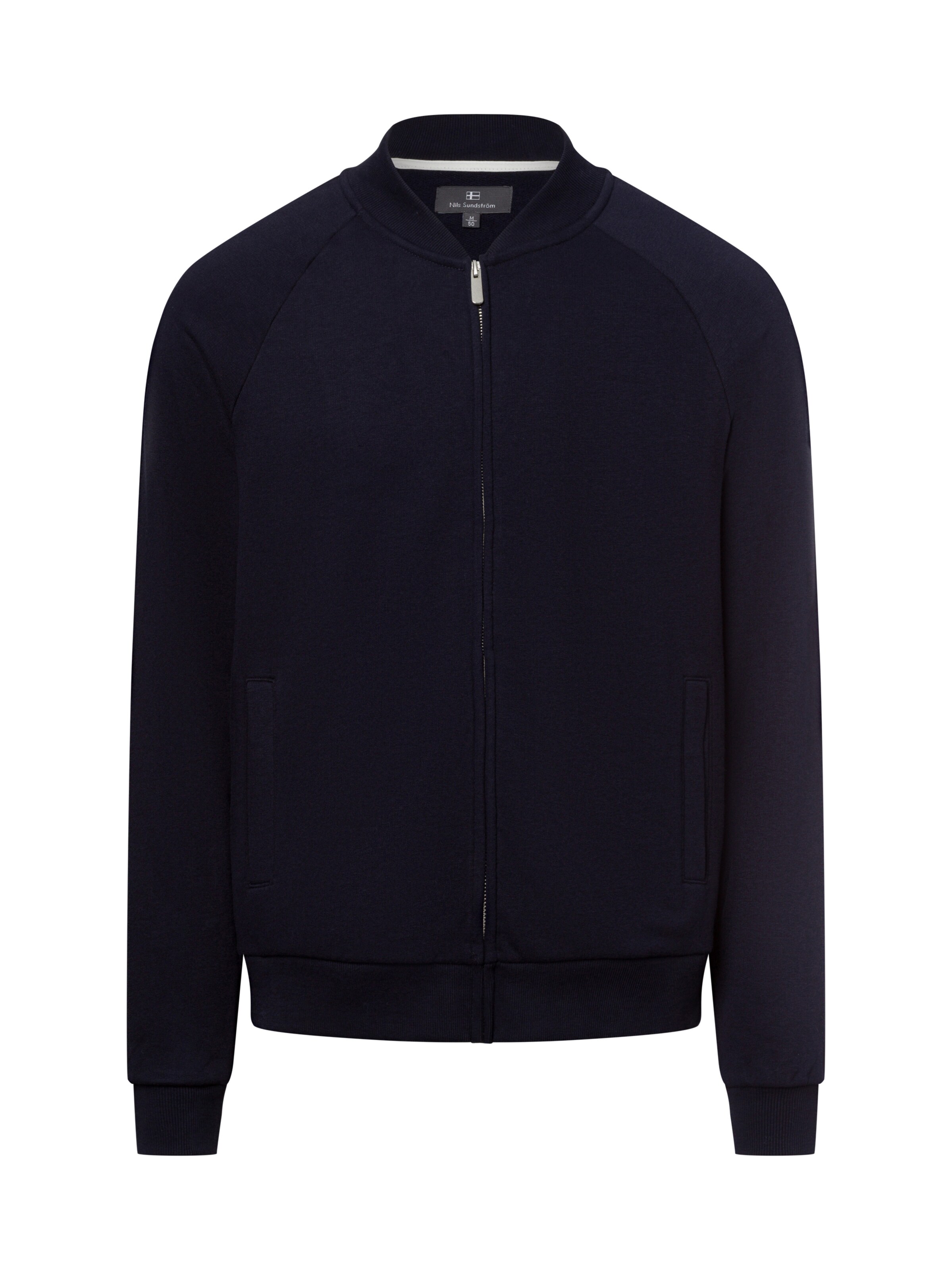 Nils Sundström Sweatvest in Blauw: voorkant