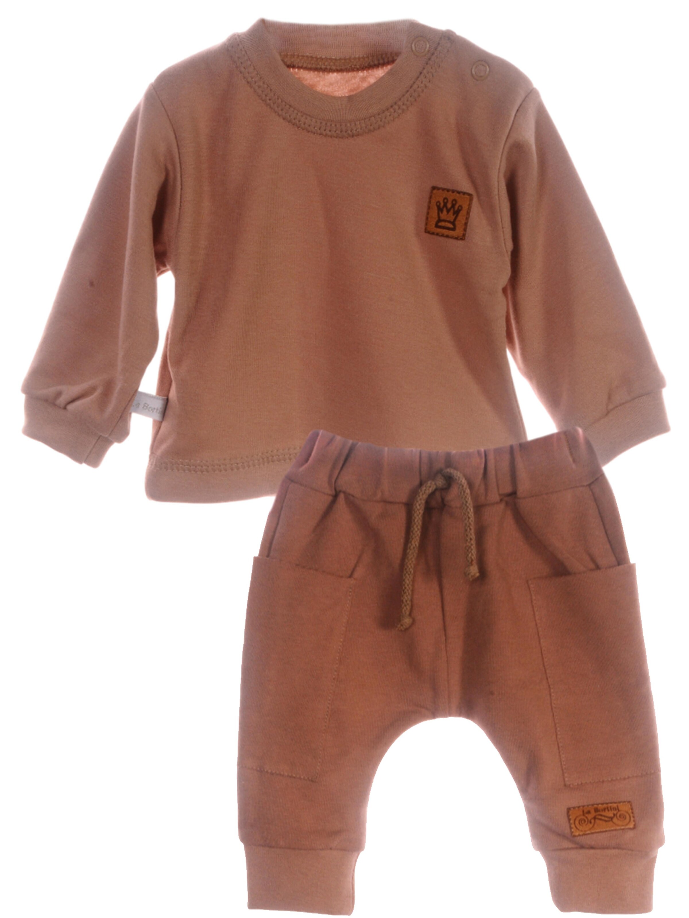 La Bortini Jogginganzug‌‌‌‌‌‌‌‌‌‌ in Braun: Vorderseite