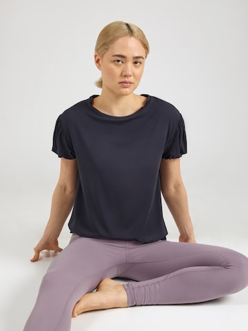 CURARE Yogawear Funktionstopp i blå: framsida