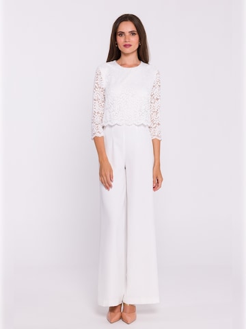 Stylove - Jumpsuit 'S381' en blanco