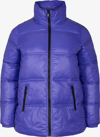 Zizzi Winter Jacket 'NEW YORK' in Purple: front